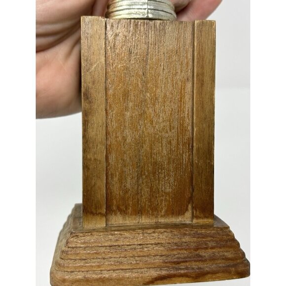 Vintage 1960s Wood And Metal Rifle Pistol Shooting Award Trophy Award - Picture 7 of 10